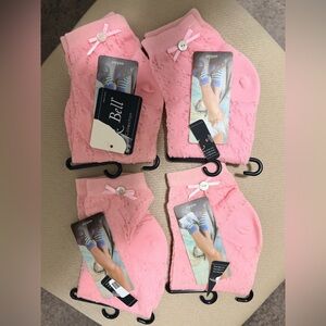 Women’s Pink Socks with Bow Detail - 4 Pairs
